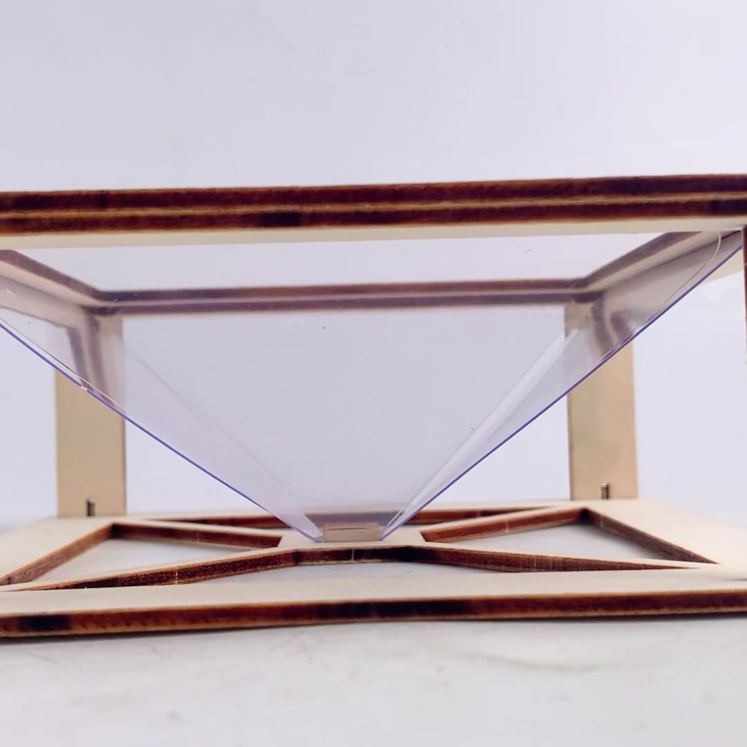 Step-by-step assembly of the DIY Holographic Projection Kit, a simple science project for kids.