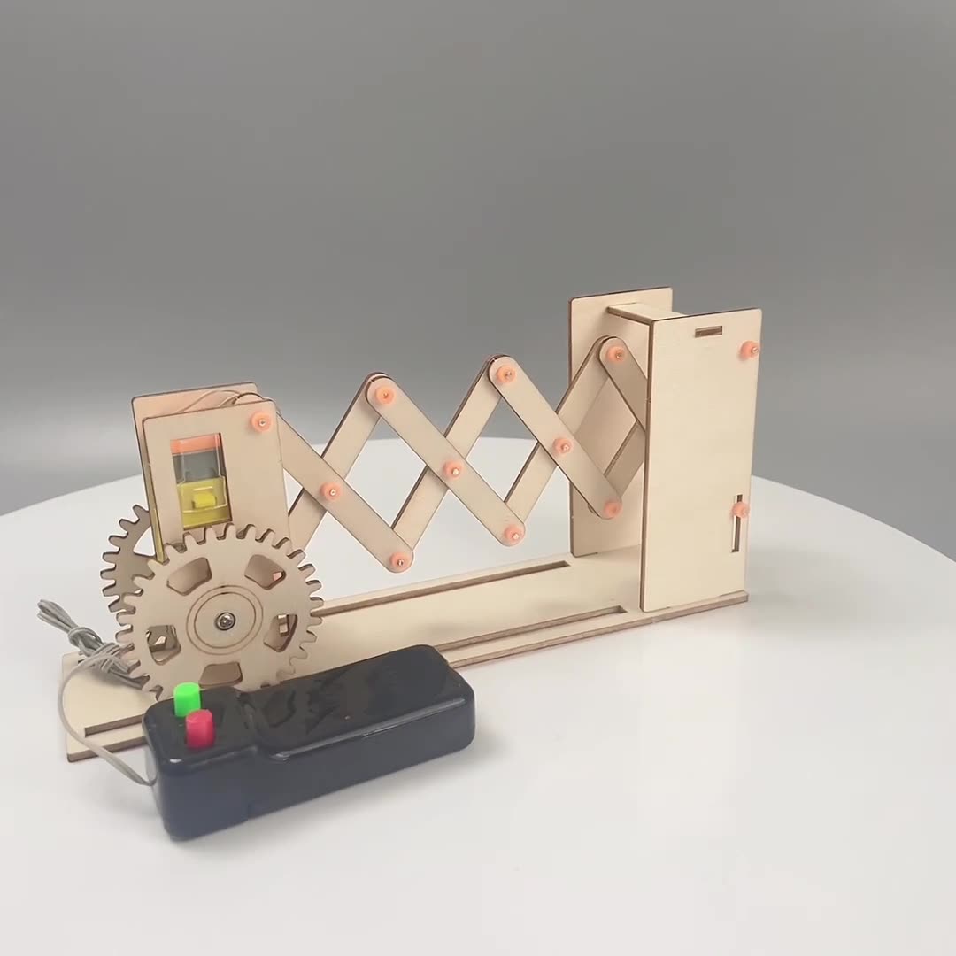 Angled view of the DIY Electric Barrier Gate Kit, illustrating its size and structure.