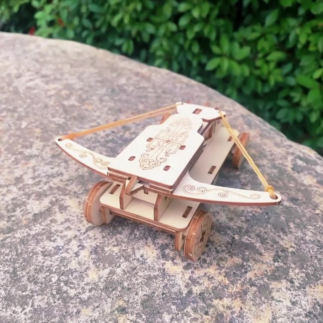 DIY Wooden Ballista Kit for Kids | STEM Science Toy with Video Instructions – Ages 5+