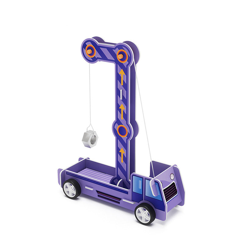 DIY Gravity-Powered Car Kit for Kids - Cardboard STEAM Learning Toy (Ages 3+)