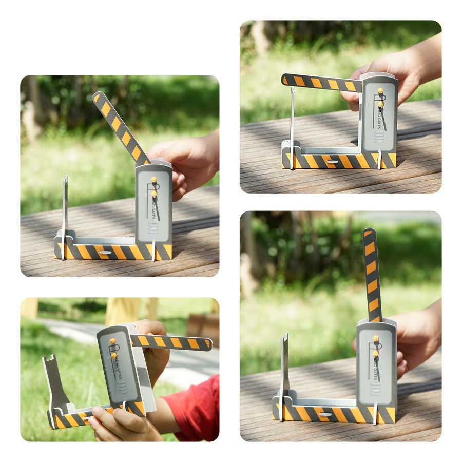 Interactive DIY Traffic Barrier Gate Toy