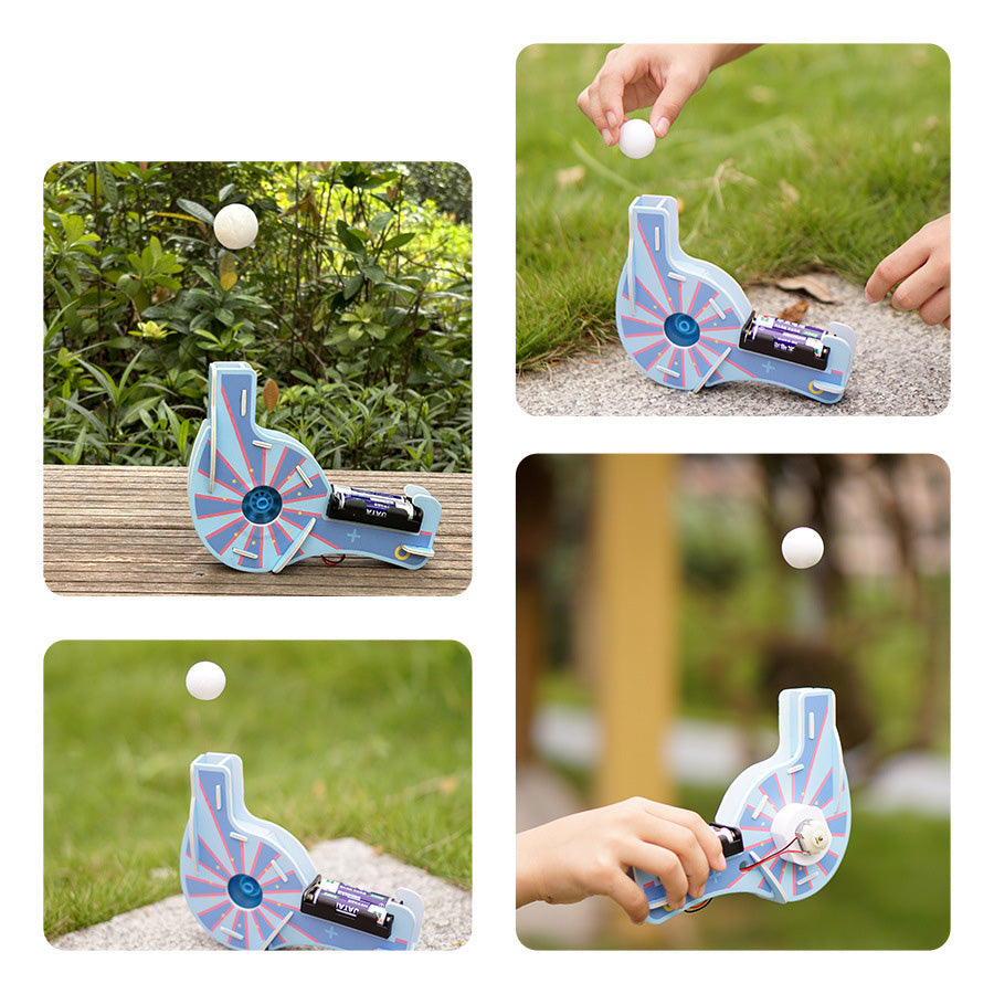 Kids Engaging in STEAM Learning: Assembling a DIY Blower Toy