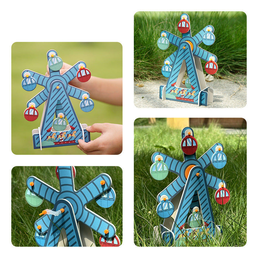 Completed DIY Ferris Wheel Model - Educational Science Toy