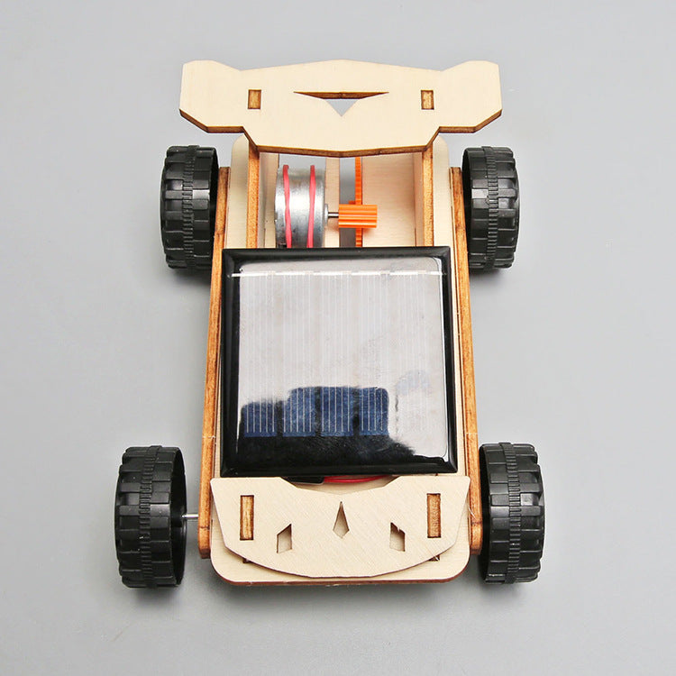 DIY Wooden Solar Car Kit for Kids | STEM Science Toy with Video Instructions – Ages 5+