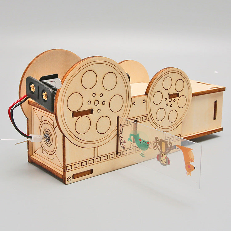 DIY Wooden Slide Projector Kit for Kids | STEM Science Toy with Video Instructions – Ages 5+