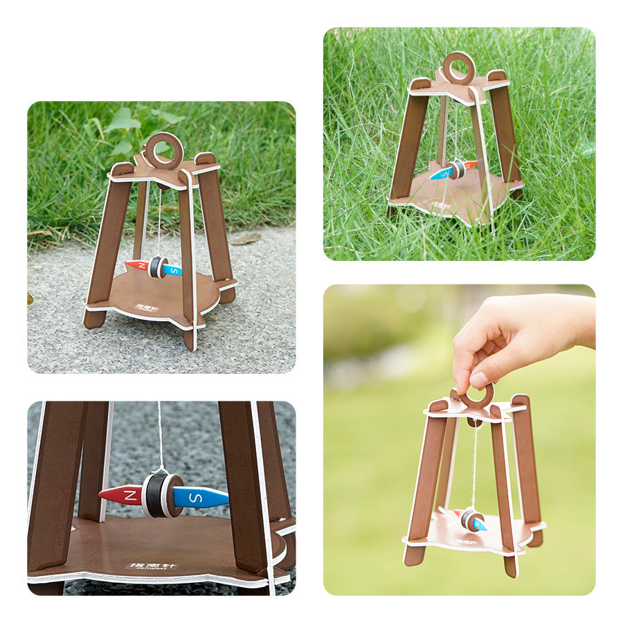 Children's science experiment kit: build a working compass