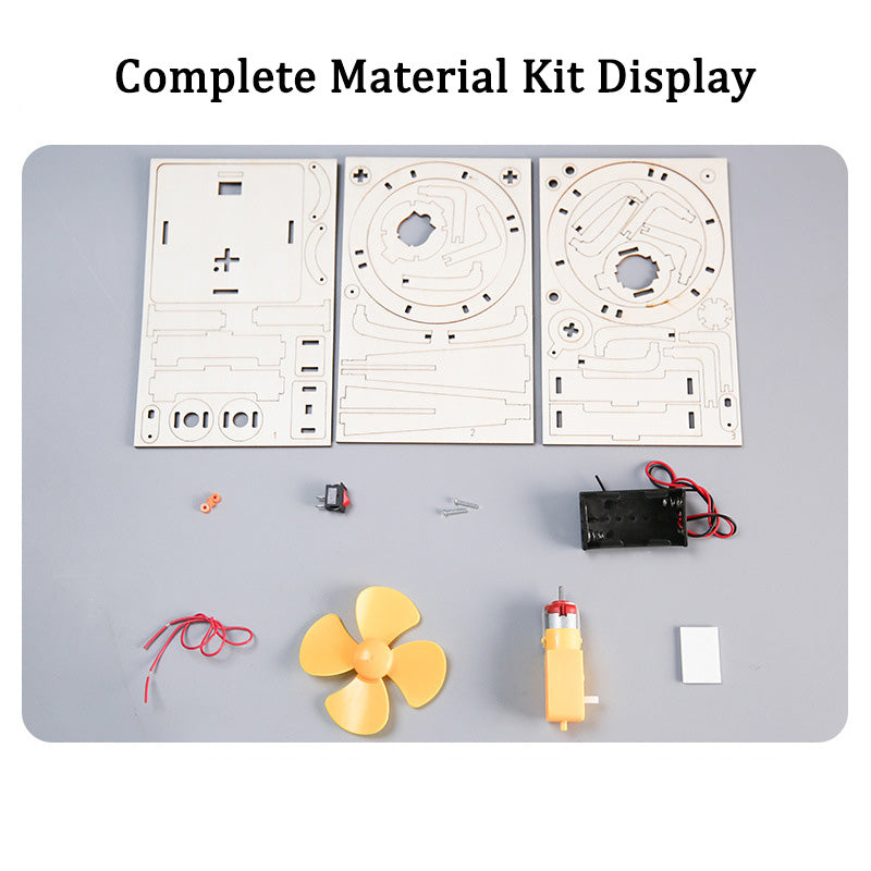 Complete Components for DIY Oscillating Fan - Wooden STEM Project