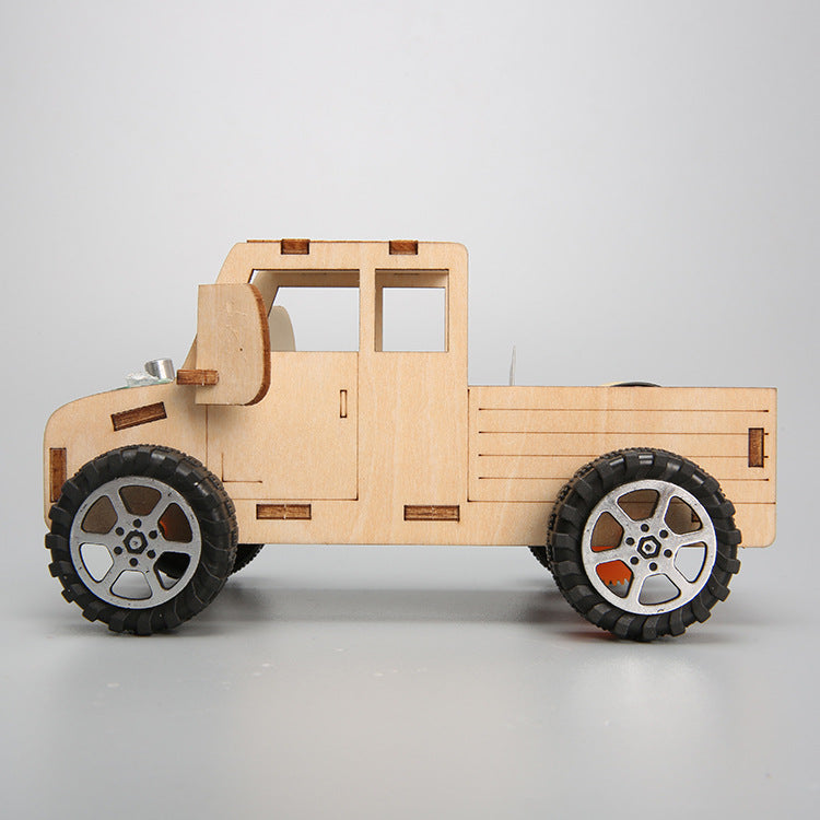 DIY Wooden Sound-controlled Car Kit for Kids | STEM Science Toy with Video Instructions – Ages 5+