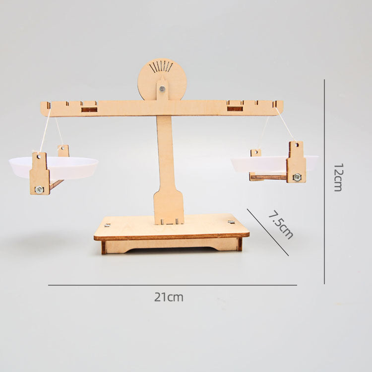 DIY Wooden Balance Scale Kit for Kids | STEM Science Toy with Video Instructions – Ages 3+