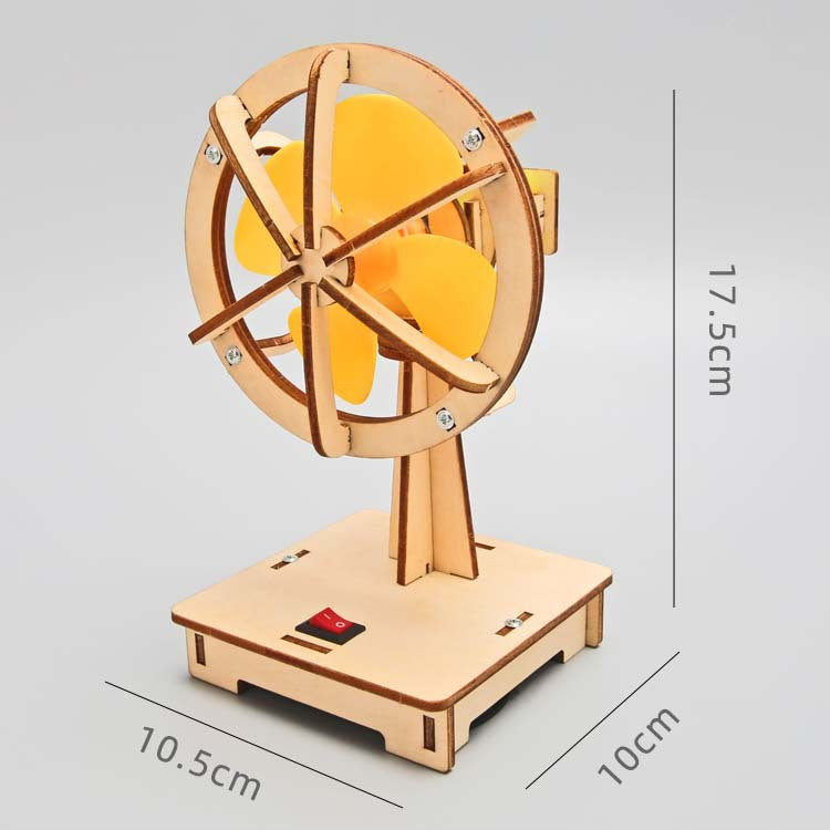 DIY Wooden Oscillating Fan Kit for Kids | STEM Science Toy with Video Instructions – Ages 5+