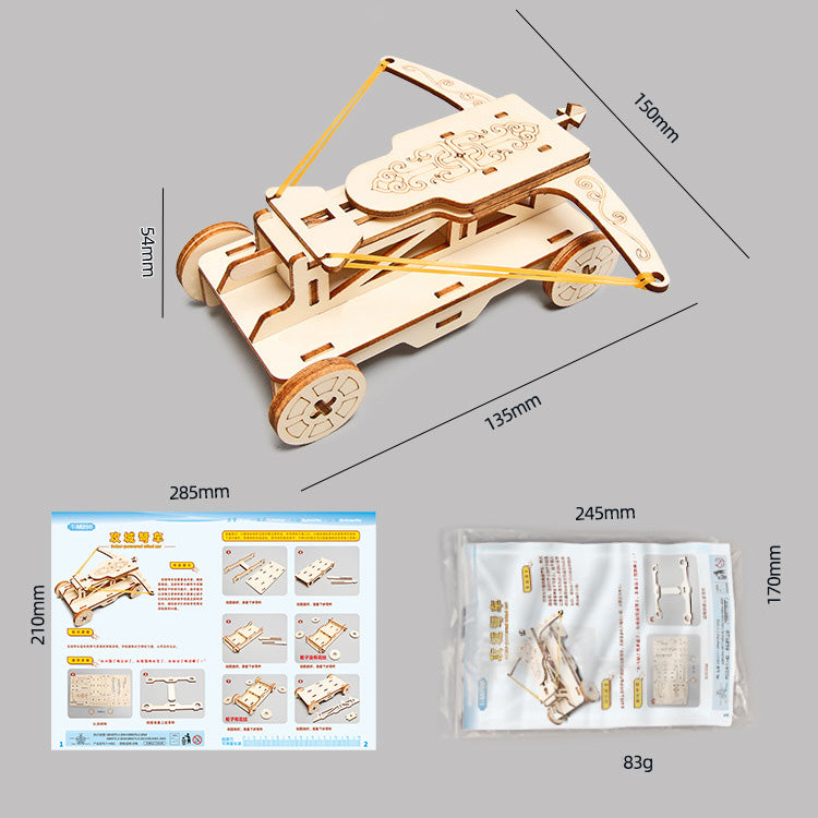 DIY Wooden Ballista Kit for Kids | STEM Science Toy with Video Instructions – Ages 5+