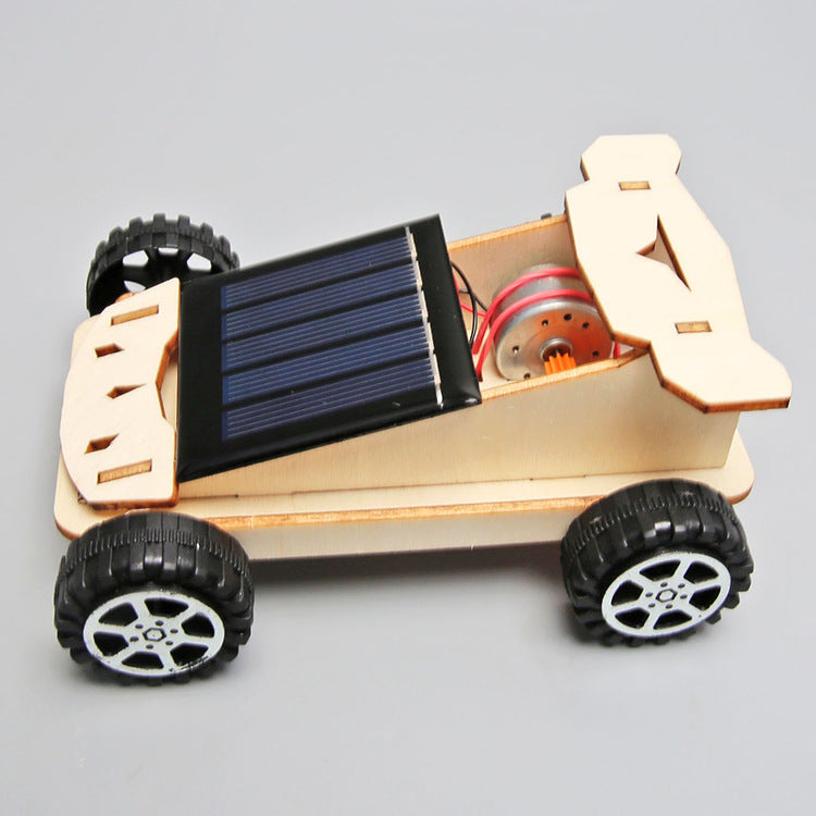 DIY Wooden Solar Car Kit for Kids | STEM Science Toy with Video Instructions – Ages 5+