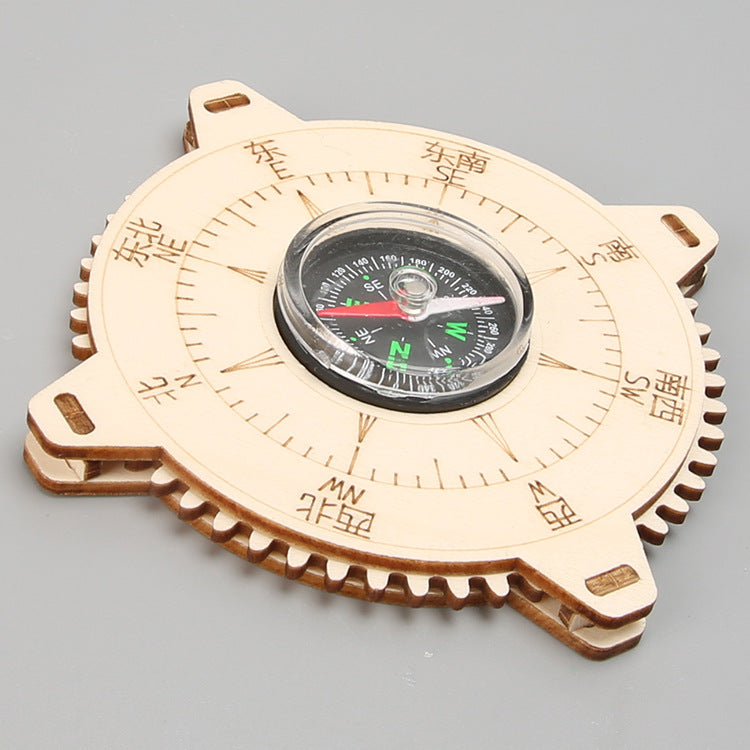 DIY Wooden Compass Kit for Kids | STEM Science Toy with Video Instructions – Ages 3+