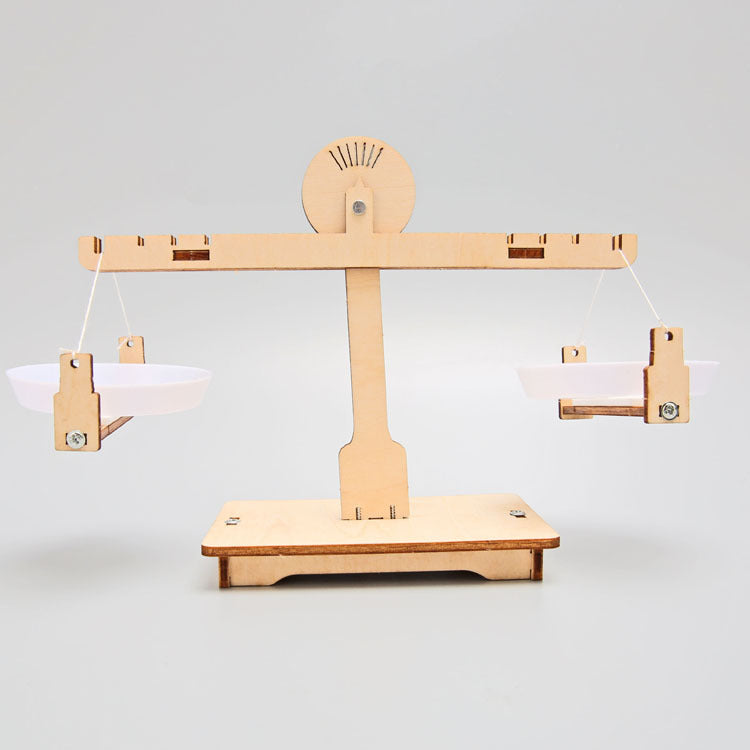 DIY Wooden Balance Scale Kit for Kids | STEM Science Toy with Video Instructions – Ages 3+