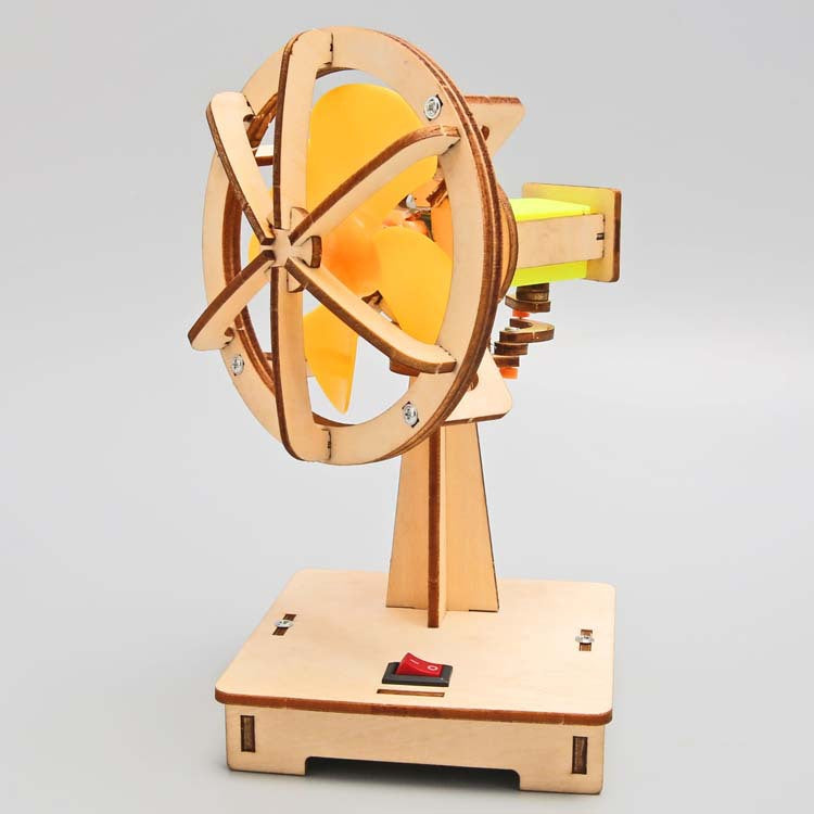 DIY Wooden Oscillating Fan Kit for Kids | STEM Science Toy with Video Instructions – Ages 5+