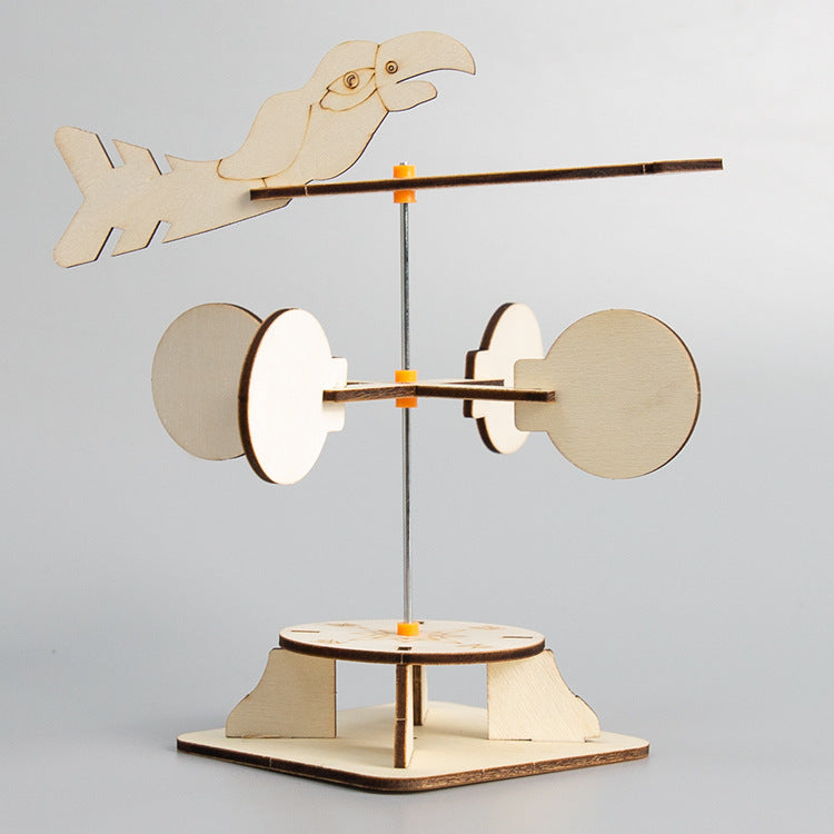 Engaging DIY Weather Vane Kit for children: Build a working wind direction indicator from wood.