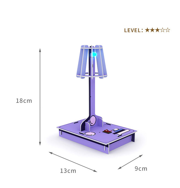 DIY Desk Lamp Kit for Kids - Cardboard STEAM Learning Toy (Ages 3+)
