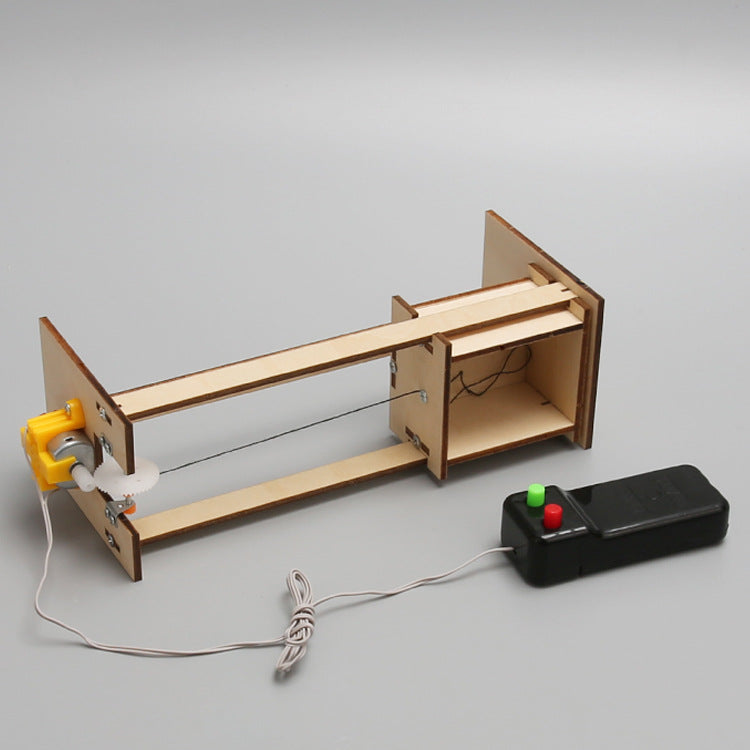 DIY Wooden Elevator Train Kit for Kids | STEM Science Toy with Video Instructions – Ages 5+