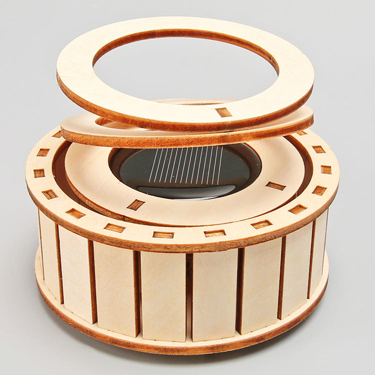 DIY Wooden Solar Double Ring Kit for Kids | STEM Science Toy with Video Instructions – Ages 5+