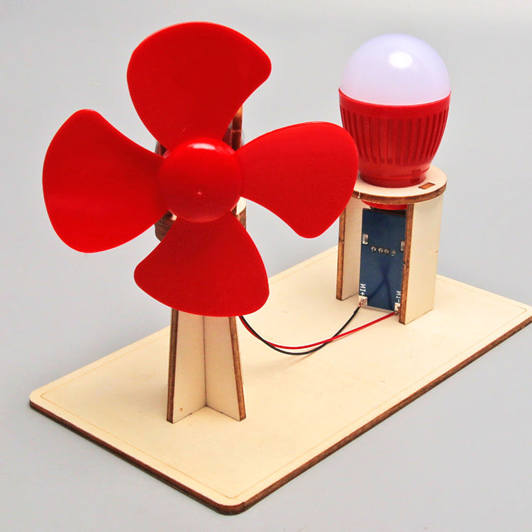 DIY Wooden Wind Turbine Kit for Kids | STEM Science Toy with Video Instructions – Ages 5+