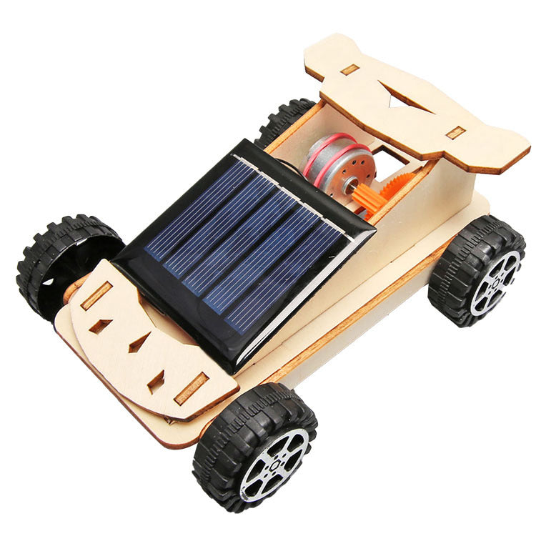 DIY Wooden Solar Car Kit for Kids | STEM Science Toy with Video Instructions – Ages 5+