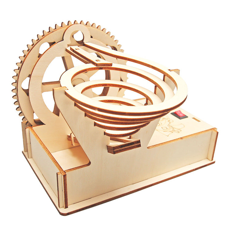 DIY Wooden Steel Ball Slide Kit for Kids | STEM Science Toy with Video Instructions – Ages 5+