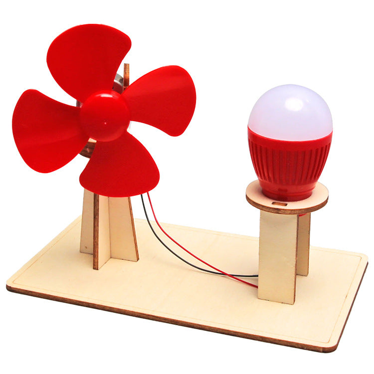 DIY Wooden Wind Turbine Kit for Kids | STEM Science Toy with Video Instructions – Ages 5+