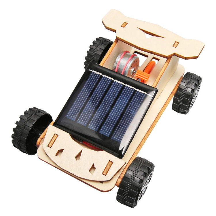 DIY Wooden Solar Car Kit for Kids | STEM Science Toy with Video Instructions – Ages 5+