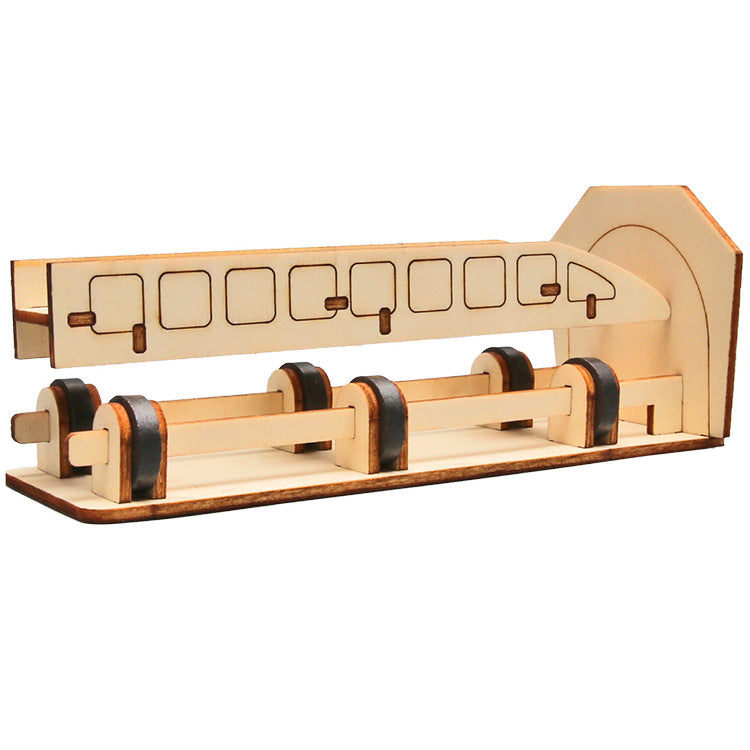 DIY Wooden Maglev Train Kit for Kids | STEM Science Toy with Video Instructions – Ages 5+
