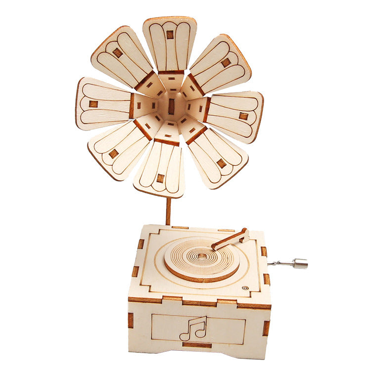 DIY Wooden Gramophone Kit for Kids | STEM Science Toy with Video Instructions – Ages 5+