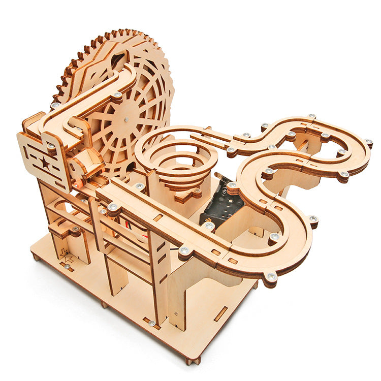 DIY Wooden Ball Track Kit for Kids | STEM Science Toy with Video Instructions – Ages 5+