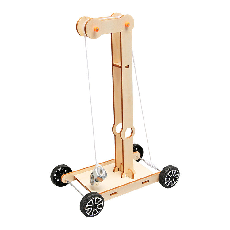 DIY Wooden Gravity-powered Car Kit for Kids | STEM Science Toy with Video Instructions – Ages 3+