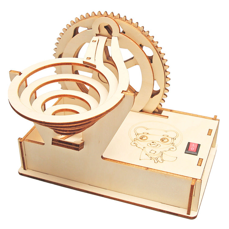 DIY Wooden Steel Ball Slide Kit for Kids | STEM Science Toy with Video Instructions – Ages 5+