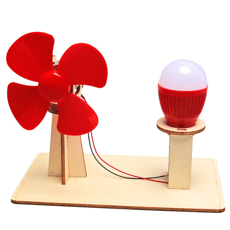 DIY Wooden Wind Turbine Kit for Kids | STEM Science Toy with Video Instructions – Ages 5+