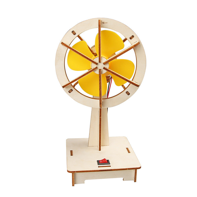 Finished DIY Oscillating Fan - Hands-on Engineering for Children