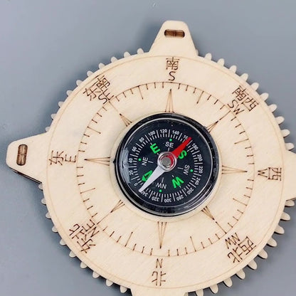 DIY Wooden Compass Kit for Kids | STEM Science Toy with Video Instructions – Ages 3+