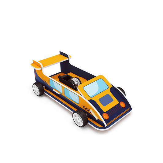 Fun & Educational Science Toy: DIY Pull-back Racing Car Model for children 3+ #ScienceKit
