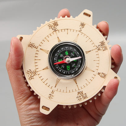 DIY Wooden Compass Kit for Kids | STEM Science Toy with Video Instructions – Ages 3+