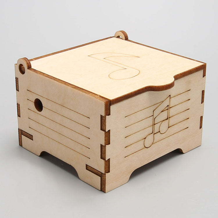 Finished DIY Music Box: A Charming Wooden Musical Gift You Build Yourself