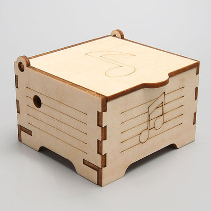 Finished DIY Music Box: A Charming Wooden Musical Gift You Build Yourself