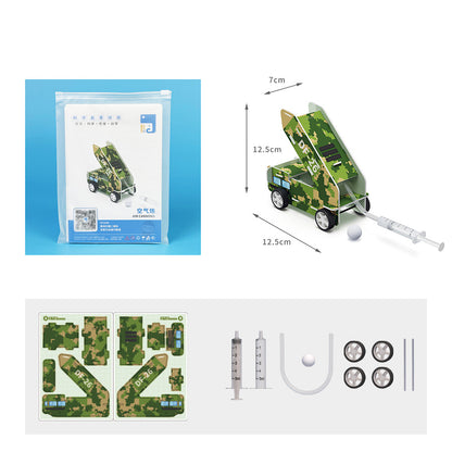 DIY Air Cannon Kit for Kids - Cardboard STEAM Learning Toy (Ages 3+)