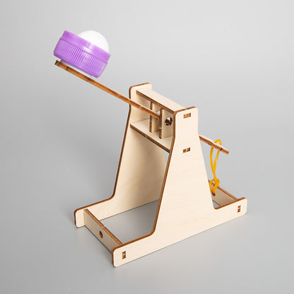 DIY Wooden Catapult Kit for Kids | STEM Science Toy with Video Instructions – Ages 5+