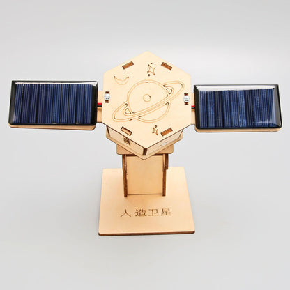 DIY Wooden Satellite Model Kit for Kids | STEM Science Toy with Video Instructions – Ages 5+
