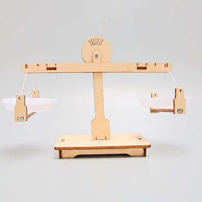 DIY Wooden Balance Scale Kit for Kids | STEM Science Toy with Video Instructions – Ages 3+