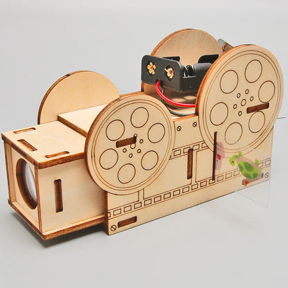 DIY Wooden Slide Projector Kit for Kids | STEM Science Toy with Video Instructions – Ages 5+