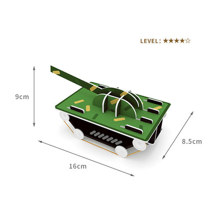 DIY Tank Kit for Kids - Cardboard STEAM Learning Toy (Ages 3+)