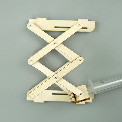 DIY Wooden Hydraulic Lifting Platform Kit for Kids | STEM Science Toy with Video Instructions – Ages 5+
