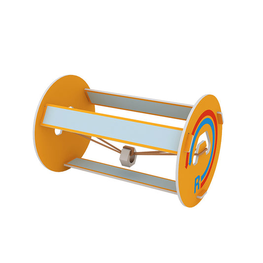 Fun and educational DIY Hooke's Roller Kit with cardboard components and rubber bands.