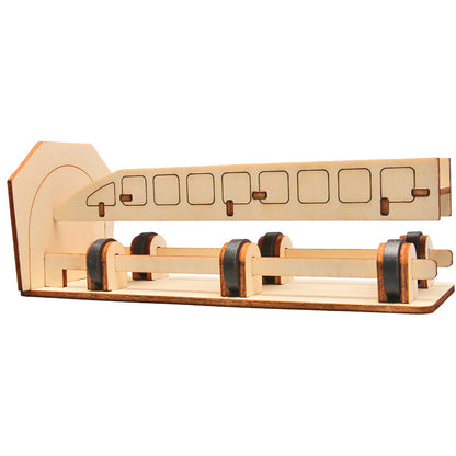 DIY Wooden Maglev Train Kit for Kids | STEM Science Toy with Video Instructions – Ages 5+