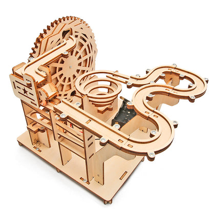 DIY Wooden Ball Track Kit for Kids | STEM Science Toy with Video Instructions – Ages 5+